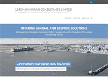 Tablet Screenshot of leedham-marine.co.uk